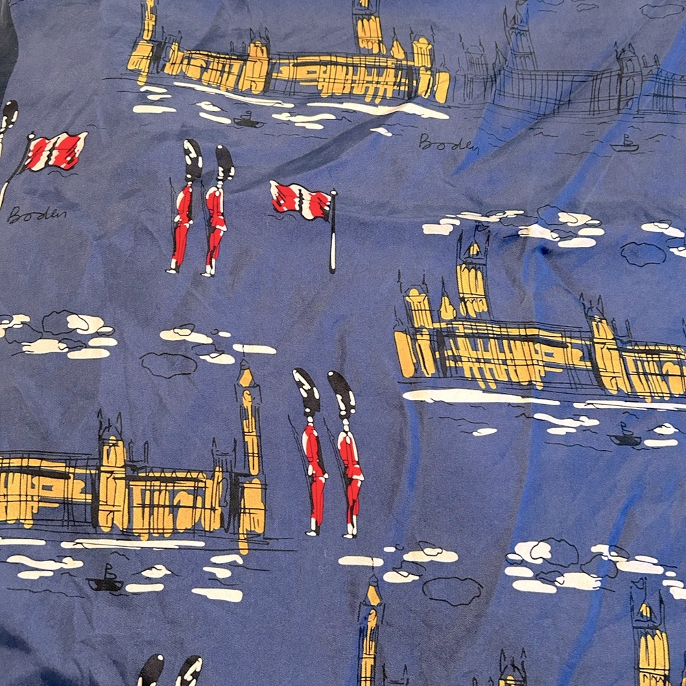 Boden silk London pattern scarf